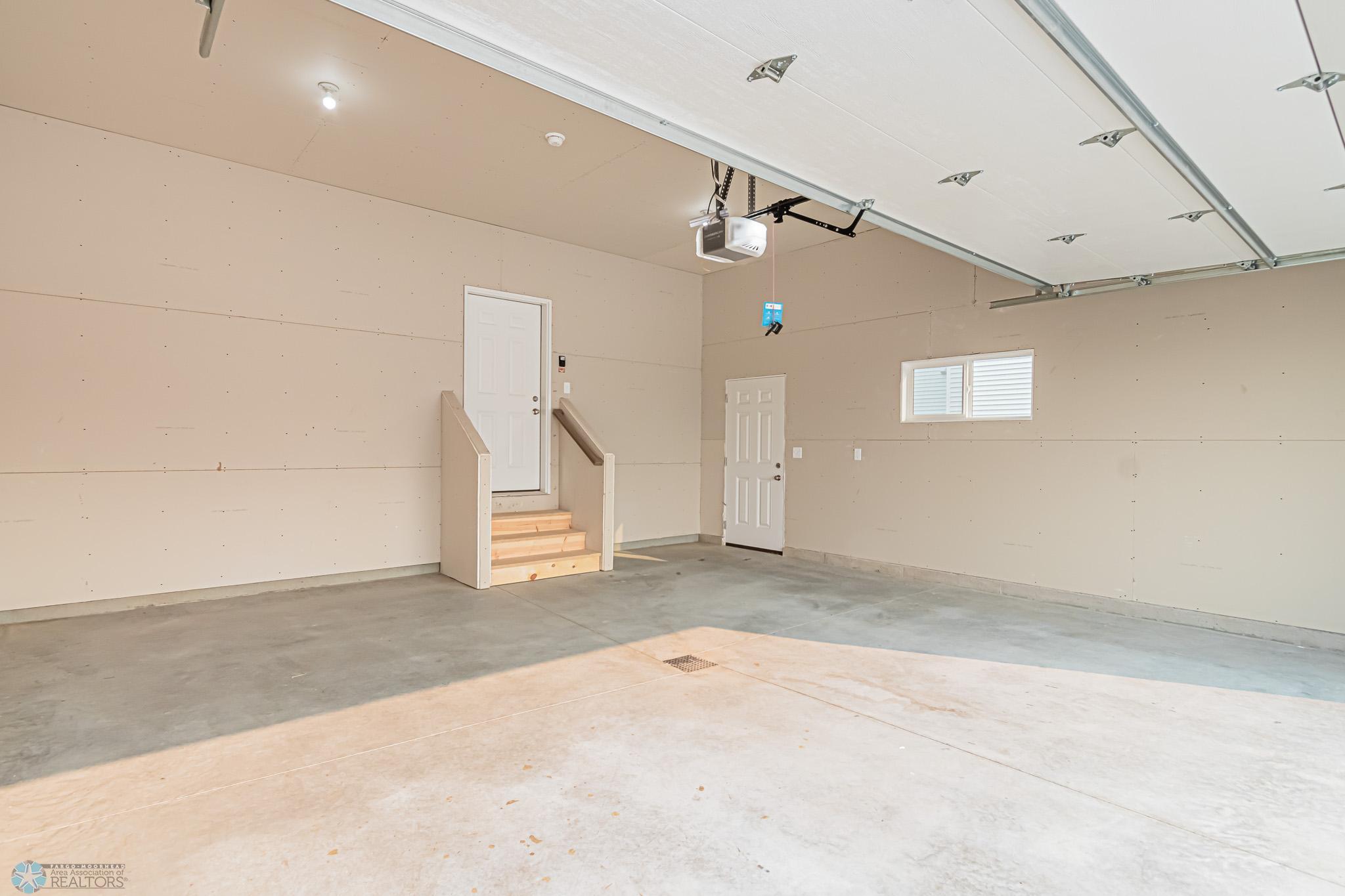 Garage, includes window and exterior door
