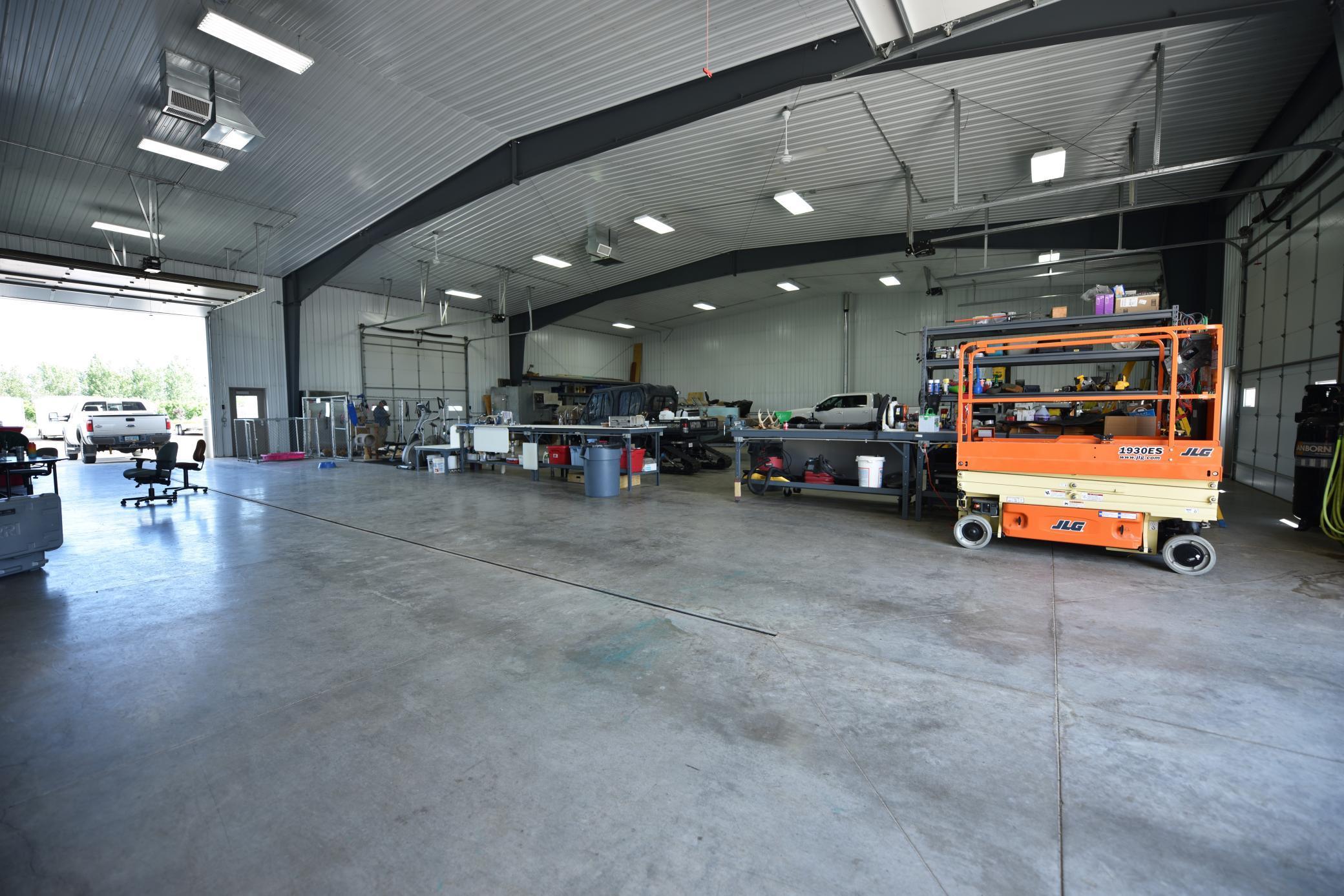 2 drive through bays in the shop