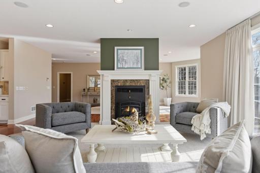 Cozy up in front of the wood burning fireplace in the spacious Great Room.