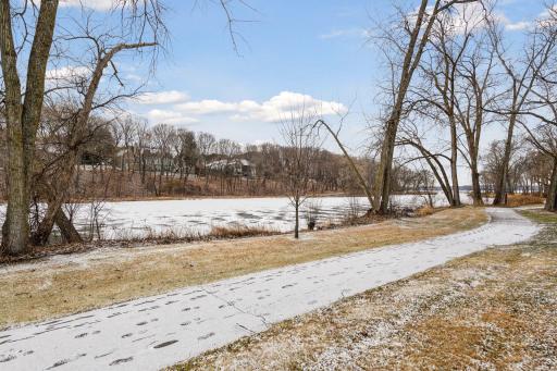 Walking trail that leads to private beach / dock