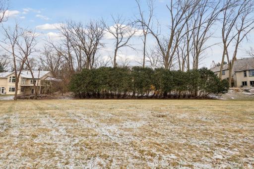 Kids will love playing in this large backyard
