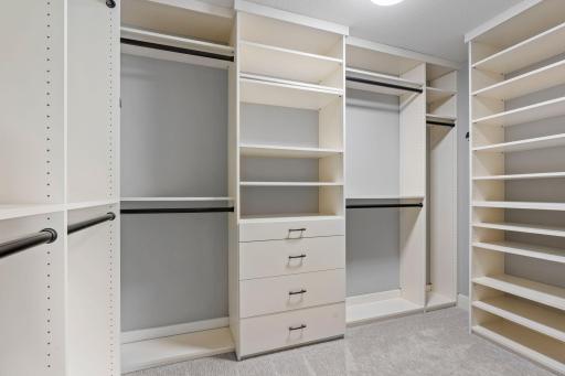 Space galore for organizing all your clothing items.