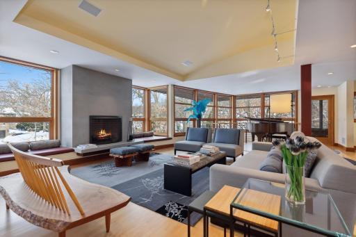 Radius (Curved) Wall of Windows in Great Room - An Abundance of Natural Light and Marvelous Views