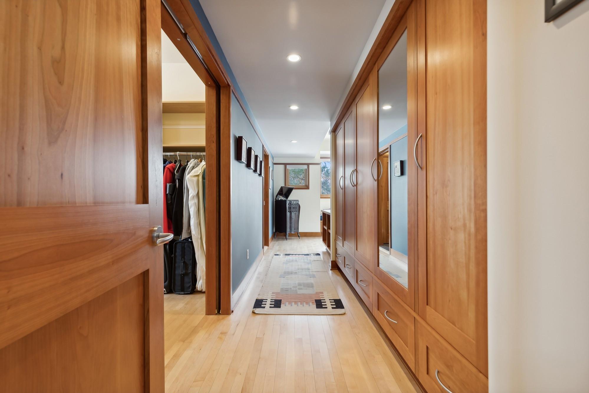 Multiple Cherry Built-Ins in Owner's Suite