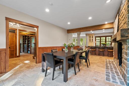 Alternate views of the Dining Room which opens up to the Kitchen