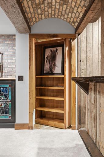 And a secret door with access to the storage room