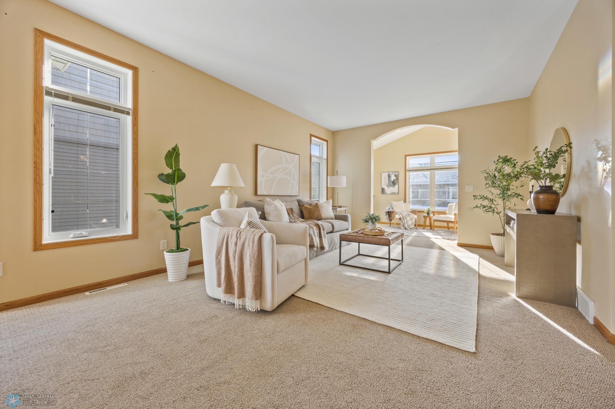 Open Concept Living/Sunroom & Dining