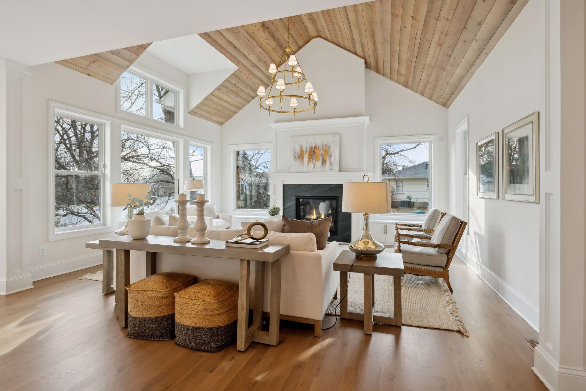 Family room right off kitchen