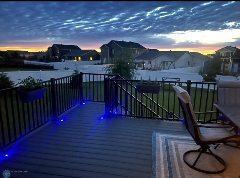 Backyard Oasis at Sunset