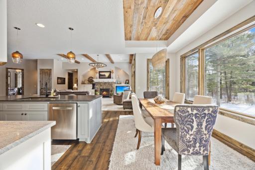 You can feel the warmth of the sun streaming into your kitchen and eating area with the southern exposure.