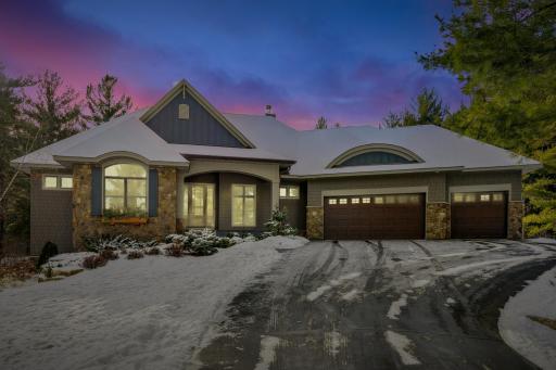Beautiful sunsets blaze through the great room windows.