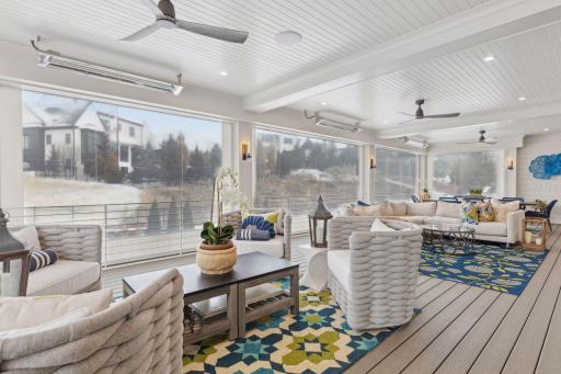 Heaters and Phantom Screen vinyl windows
