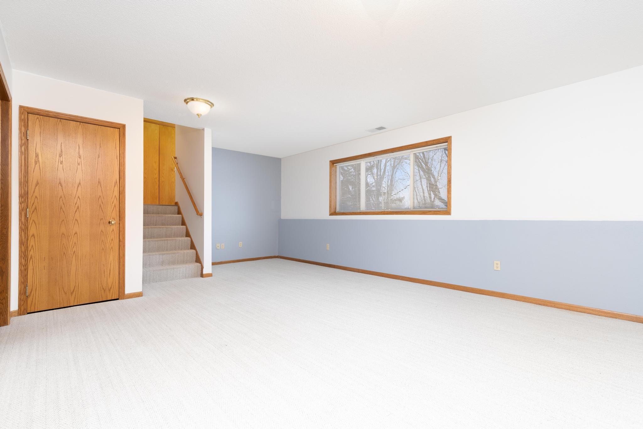 Enormous lower level living room, perfect for large gatherings