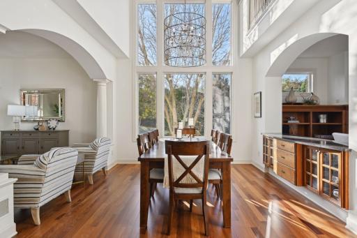 Home is flooded in natural light. Imagine hosting holidays for family and friends in this beautiful dining room.