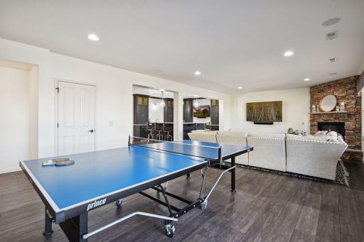 Maintenance free flooring throughout the lower level.