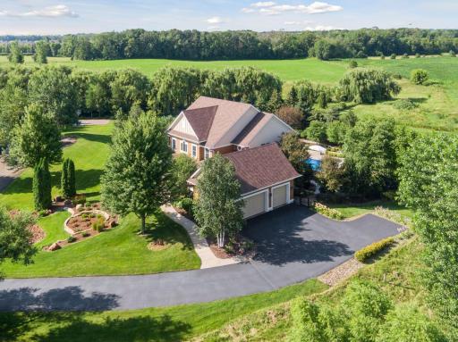 Home is on a one and a half acre lot, at the end of a cul-de-sac and surrounded by wetlands.