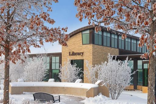 Downtown Chanhassen features a great library, stores, and restaurants.