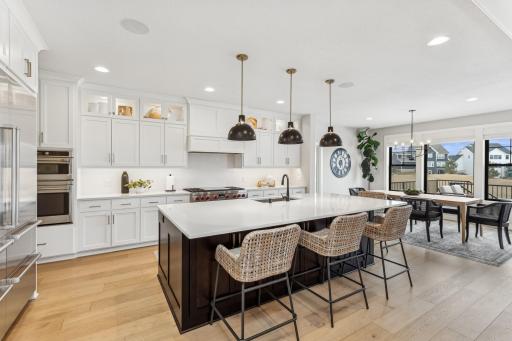 An entertainerâs paradise, a spacious island perfect for hosting gatherings, and plenty of storage to keep everything organized and within reach.â