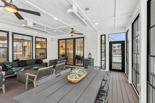 Experience the best of indoor-outdoor living with the enclosed porch, which opens up to the outdoor porch and backyard, perfect for gatherings and relaxation