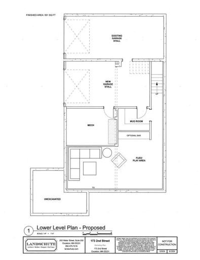 Option for a finished basement and a 2nd car garage stall