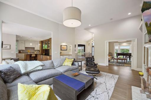 Easy entertaining flow and daily living.