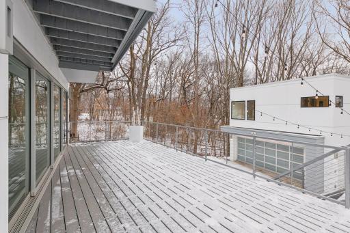 Amazing, wooded views from the large deck