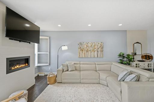 A beautiful gas fireplace is ideal for those colder winter days and nights.