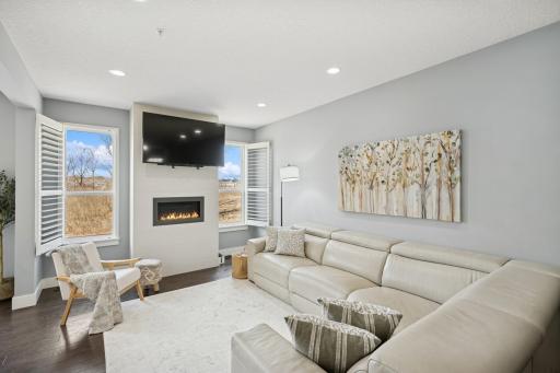 Large windows provide a great view and sunlight.