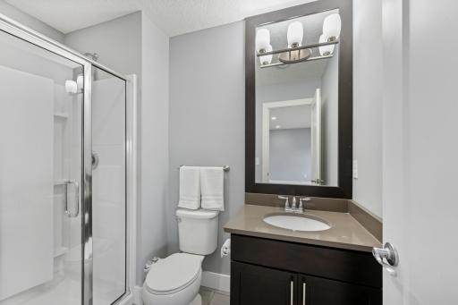 There is even a 3/4 bath in the lower level.