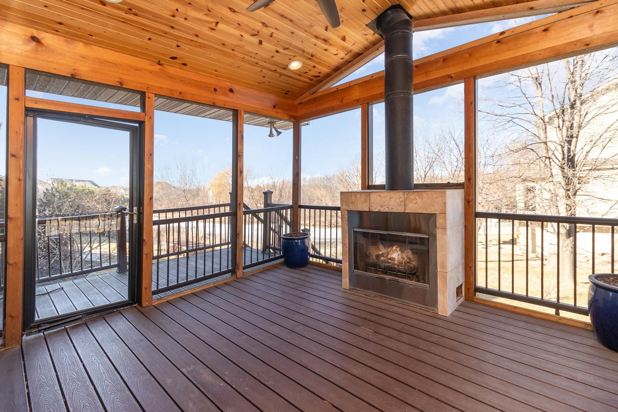 Three season porch keep the bugs off of you while you enjoy the outdoors