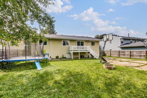Fully fenced yard perfect for kids or pets!
