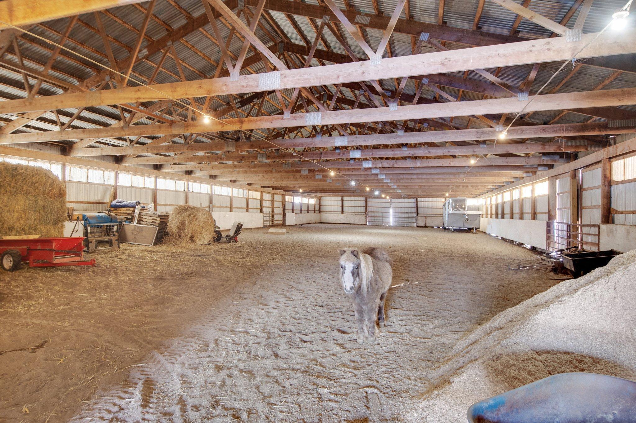 60x120 indoor riding arena.