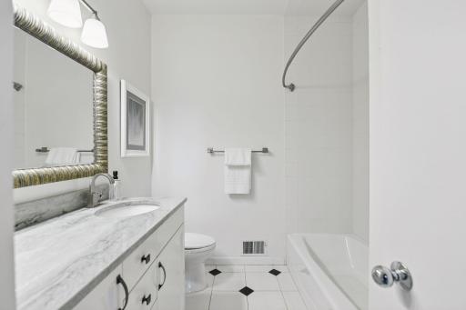 full bath on main level for second bedroom