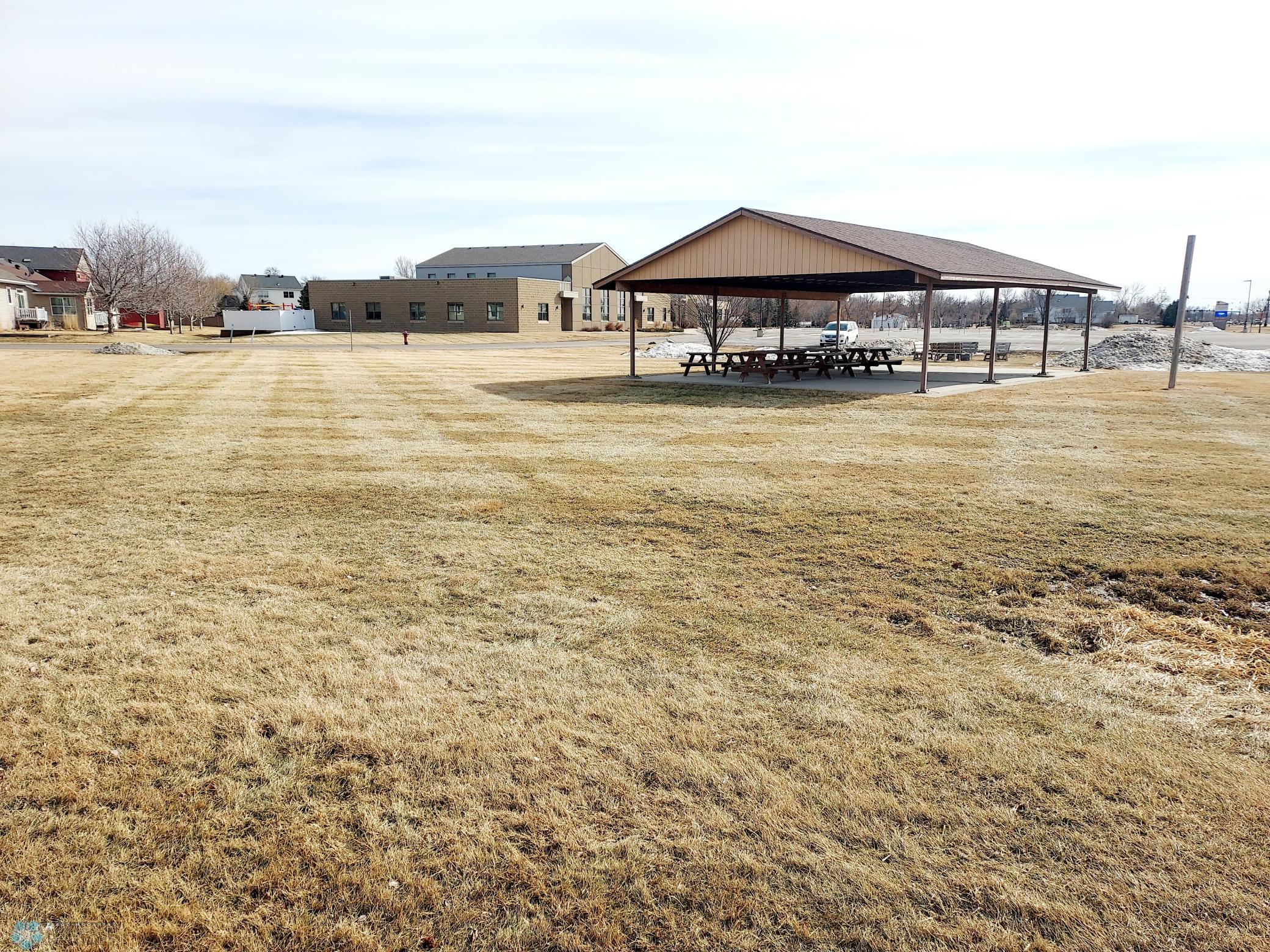 Church picnic shelter & park that neighbors use. -