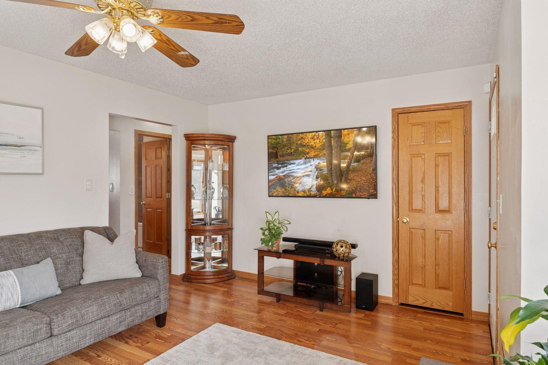 New flooring continues into the bedrooms
