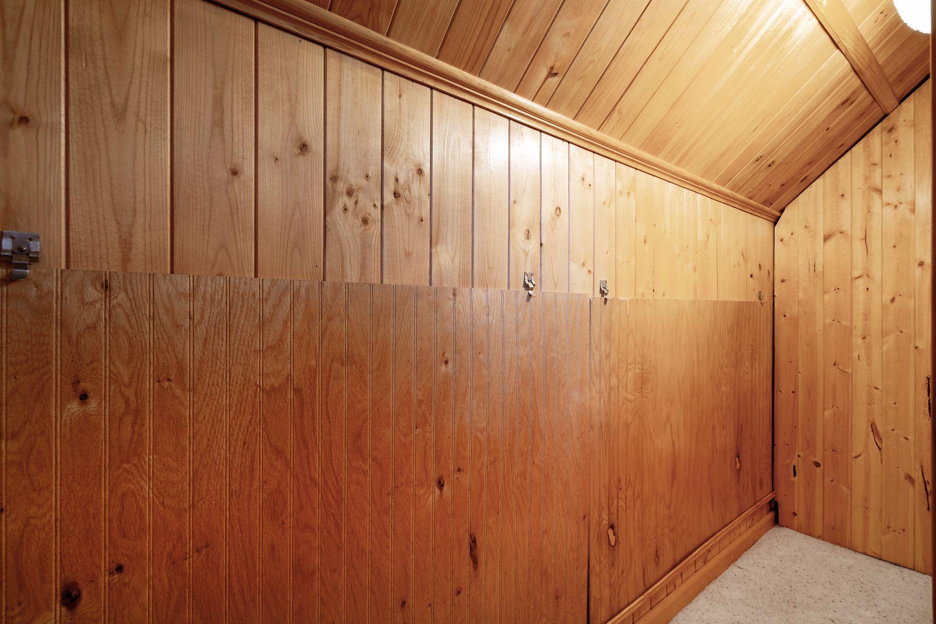 One of the numerous storage spaces upstairs