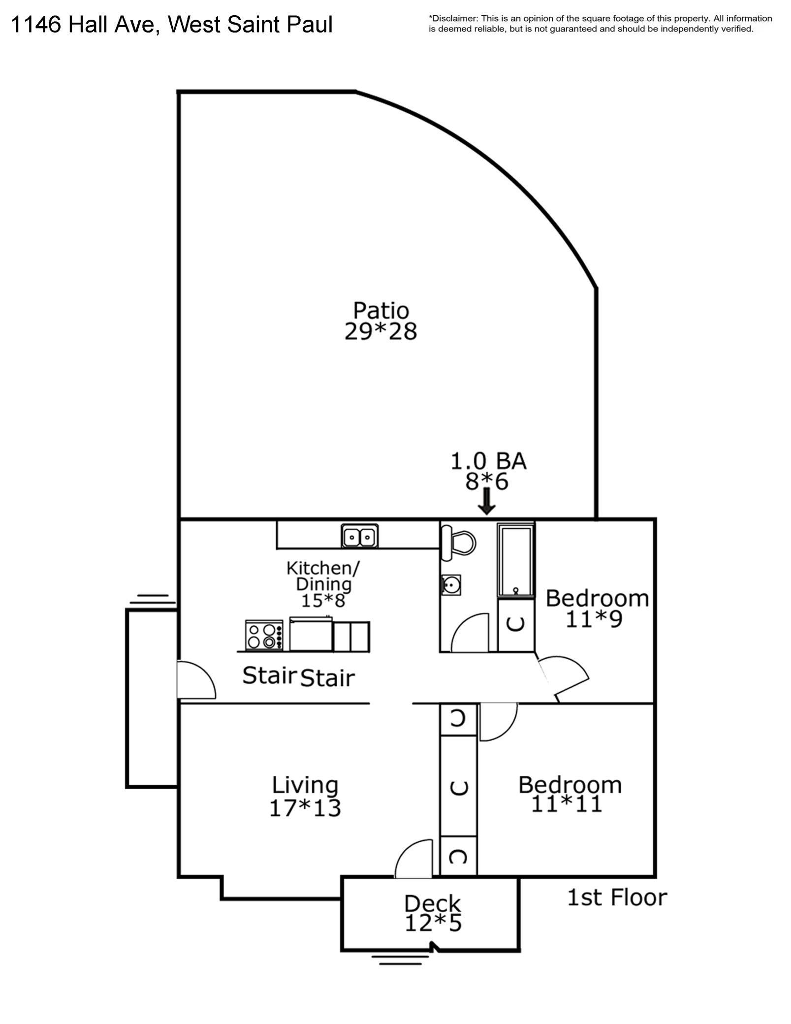 Main level floor plan