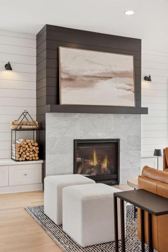 Living Room with Gas Fireplace (TV Mount Above)
