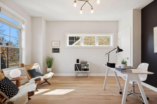 Large Main Floor Office with a Ton of Natural Light