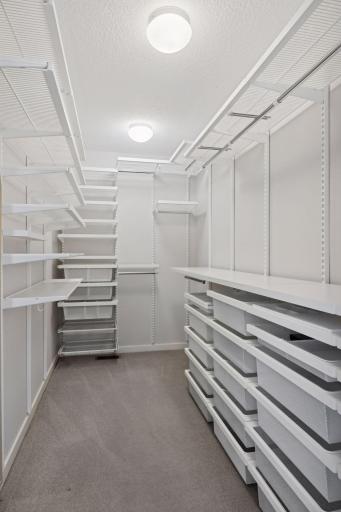 Large Closet with Custom Closet Organizer