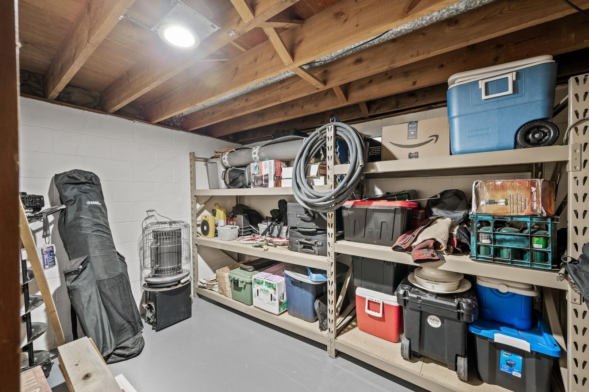 Ample storage space.