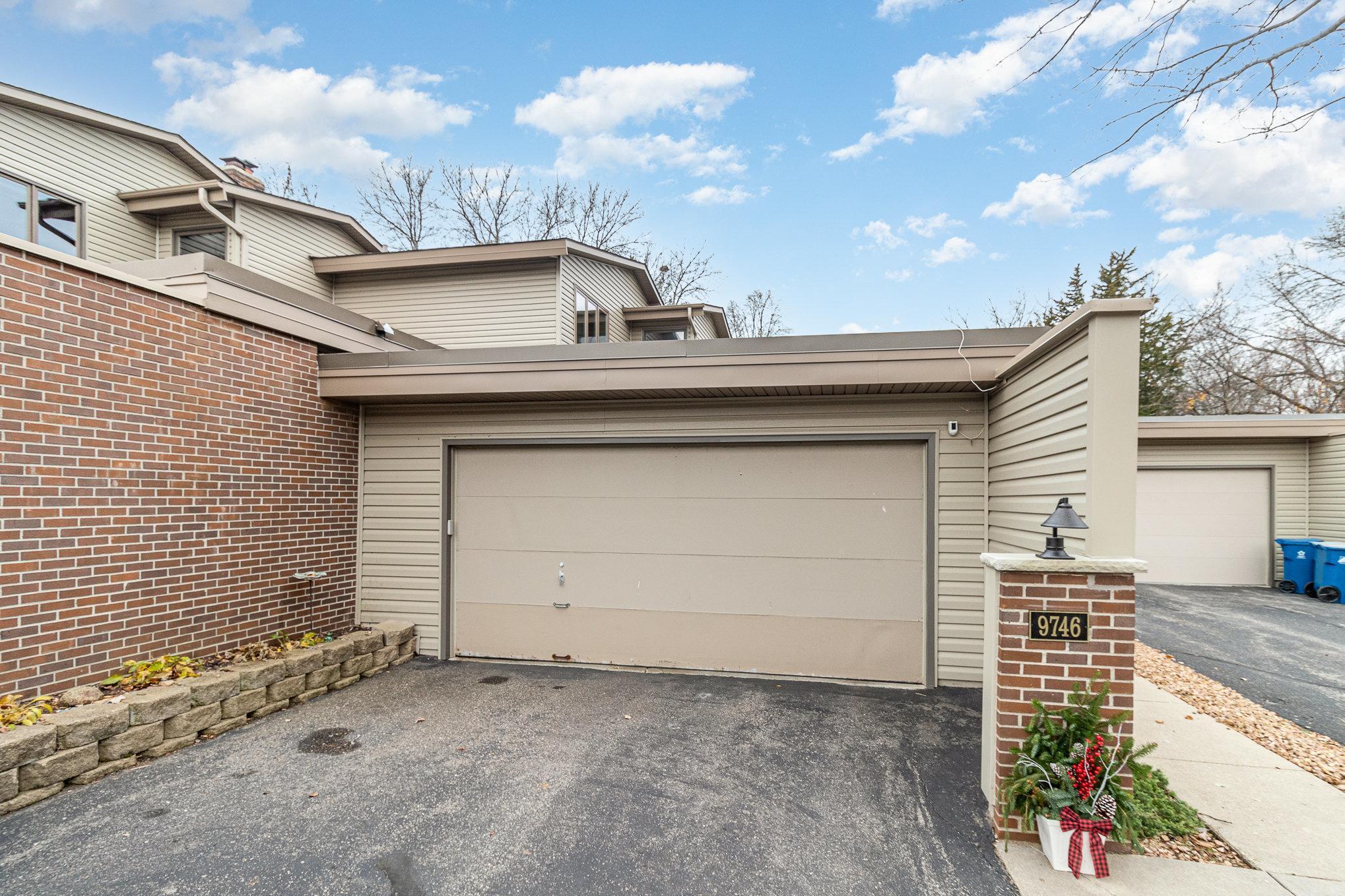 Attached 2 car garage with storage cubbies!