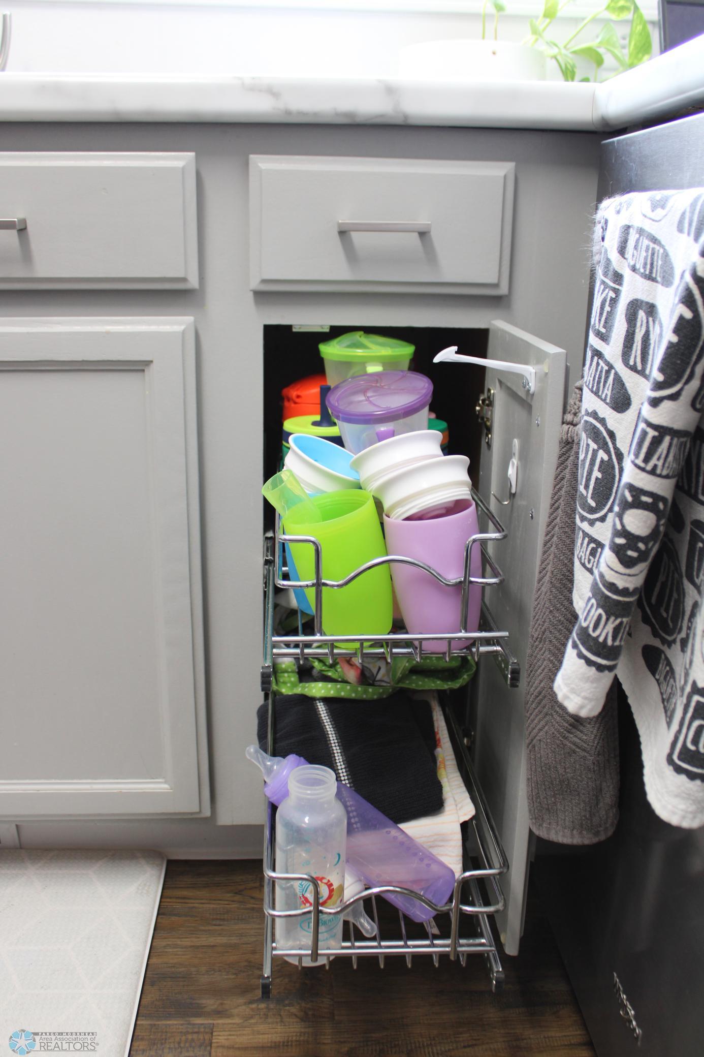 Some roll out cabinets