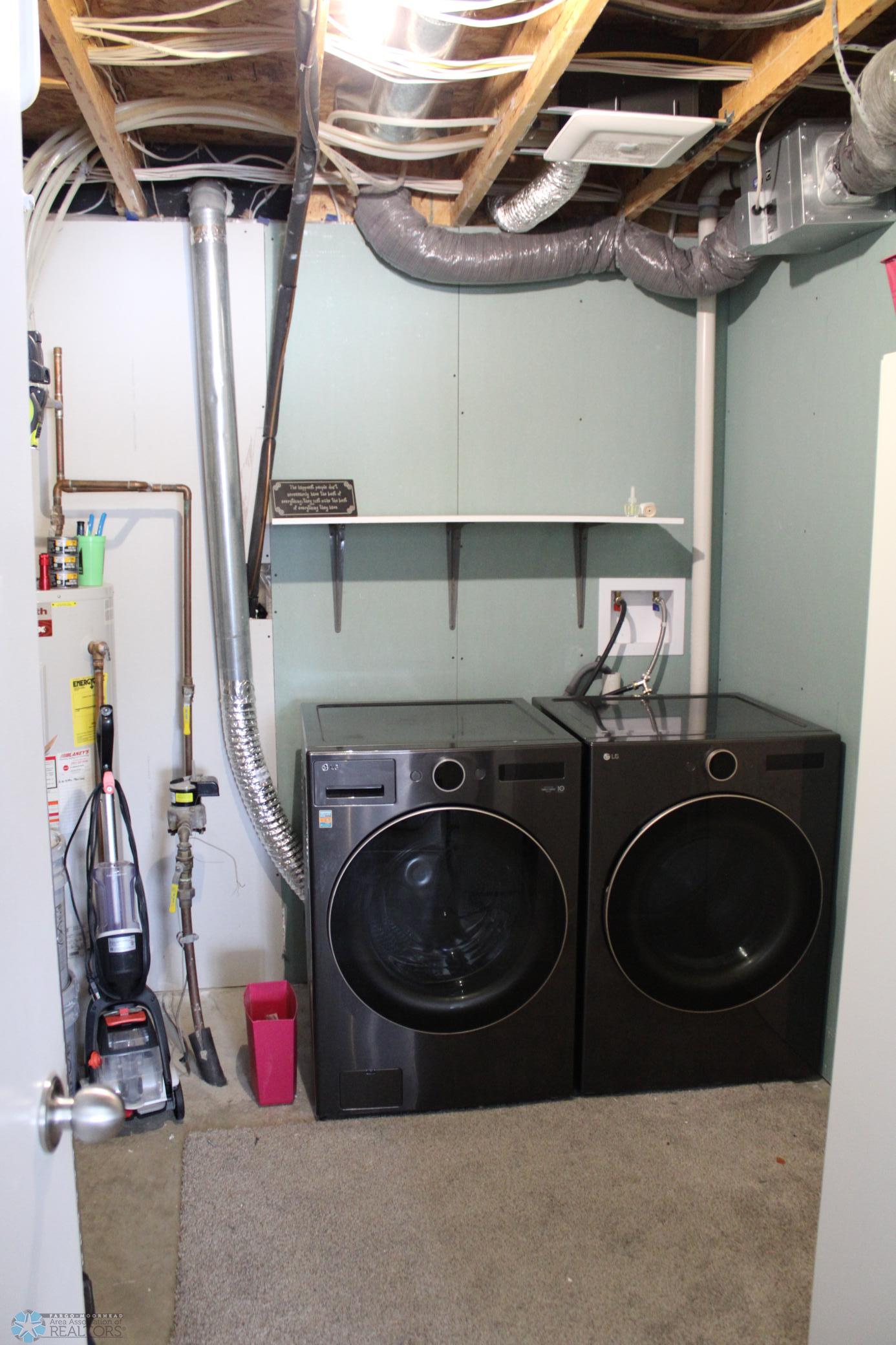 Newer washer and dryer included and you can add app on your phone to use