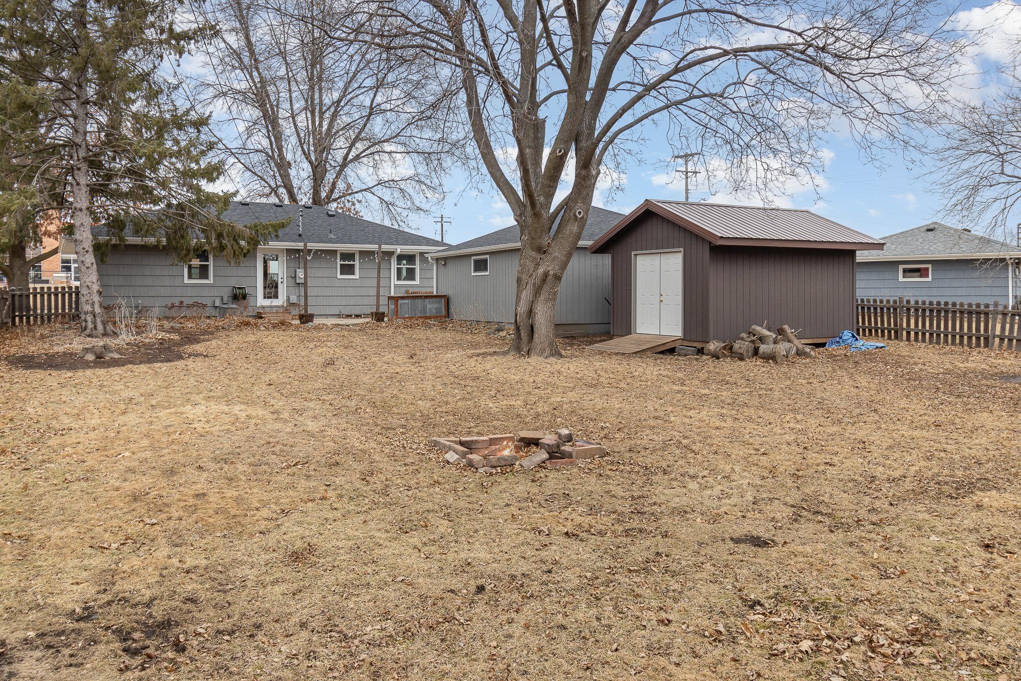 The garage offers great storage space, PLUS you have a large shed for additional toys and tools.