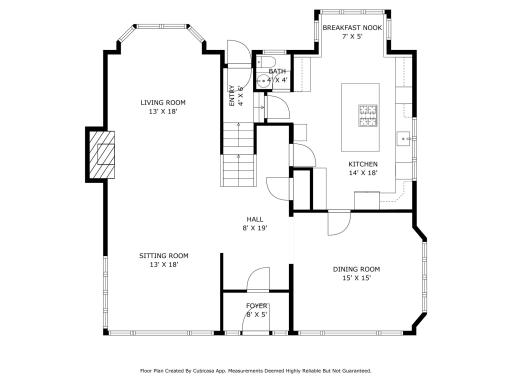 Main level. Wonderful circulation on the main level for daily living and entertaining. Lake views from living, dining, and kitchen.