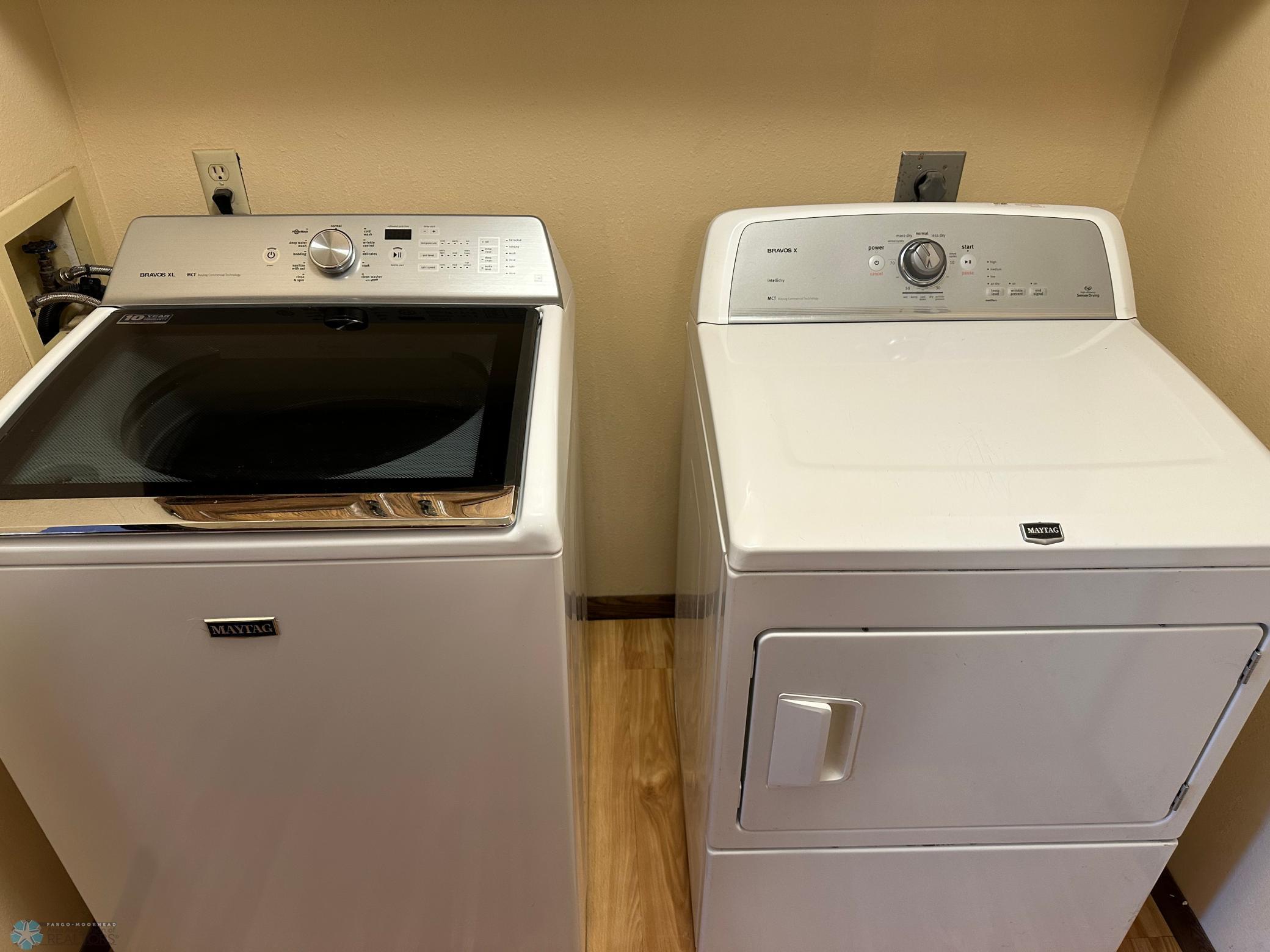 Washer and dryer included
