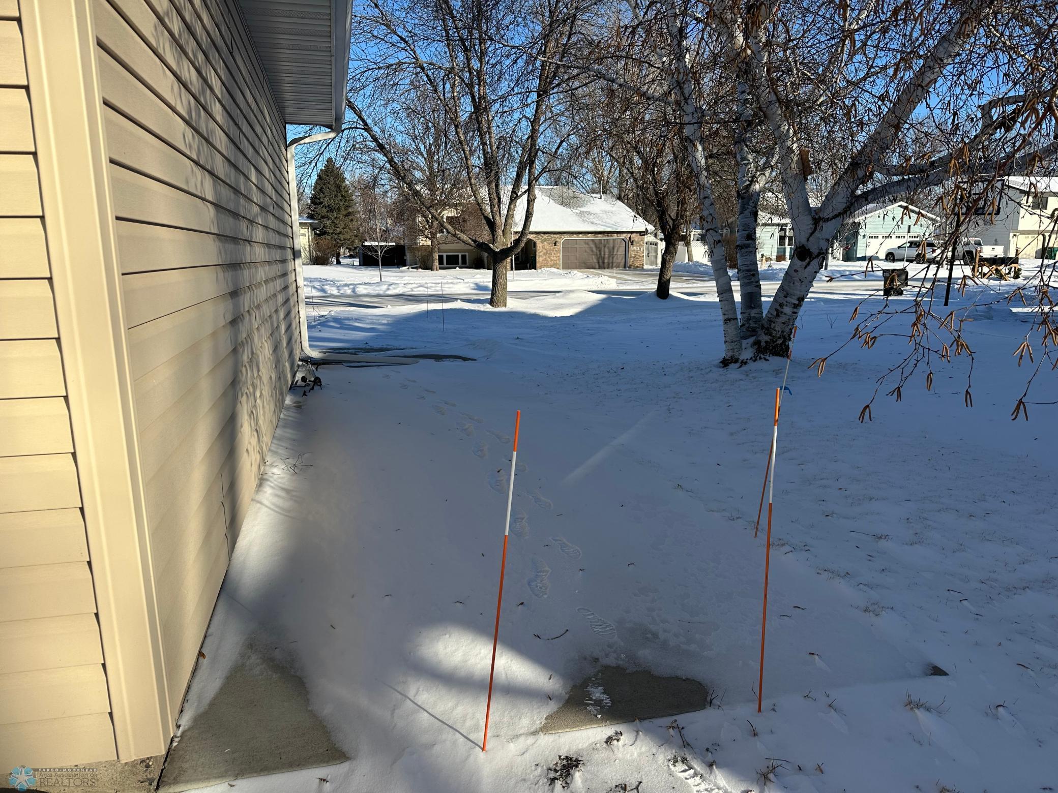 Extra concrete parking slab