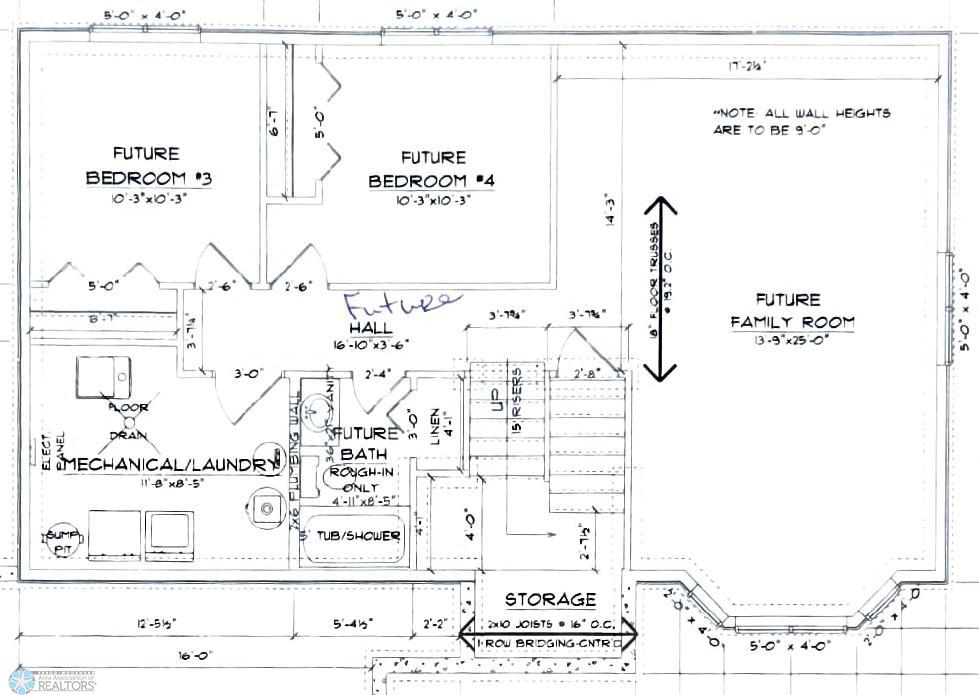 Lower Level Blueprint for finishing