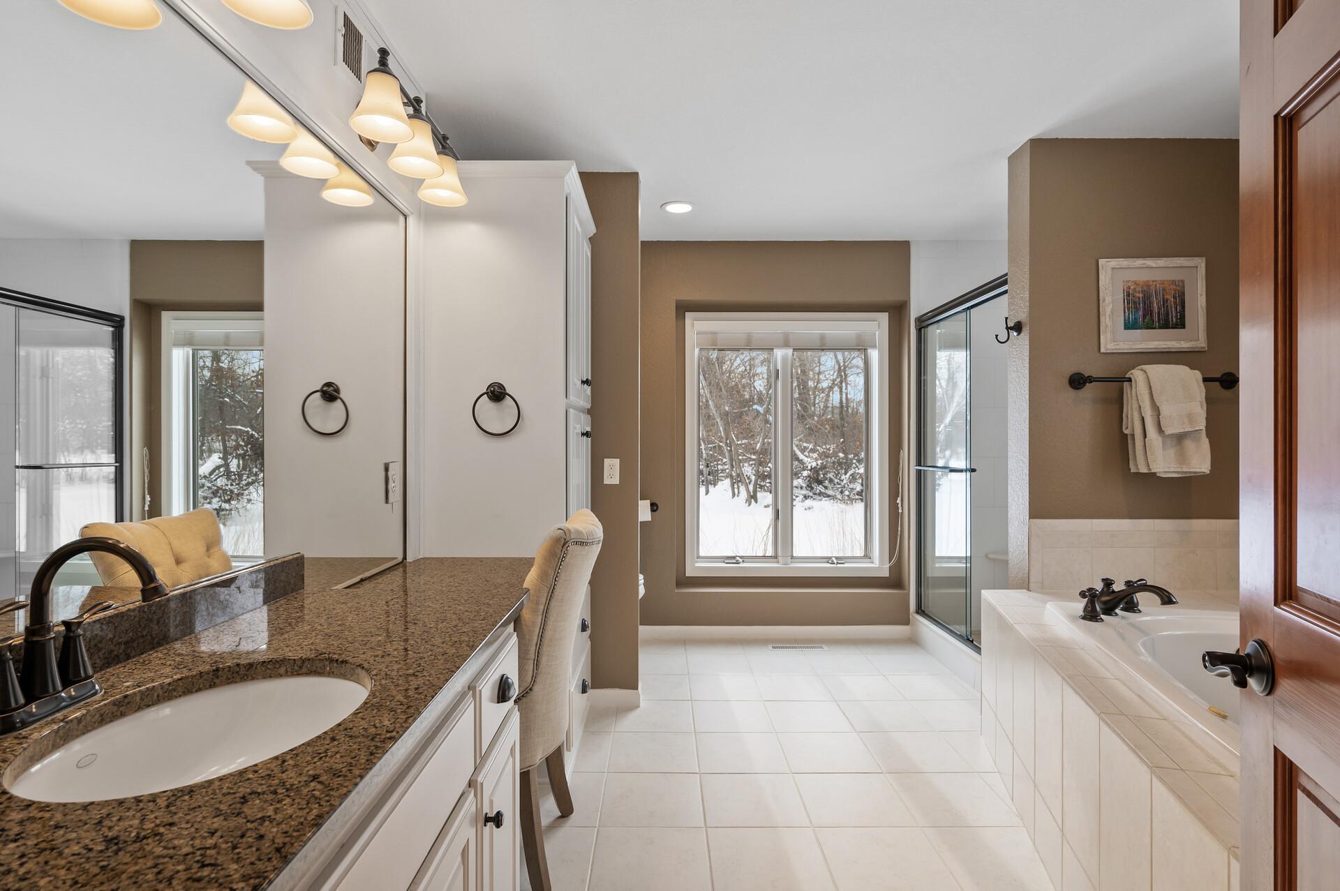 Welcome to the Spa-like Primary bathroom!